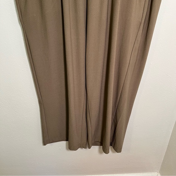 Jones & Co Jones New York Pull On Cropped Pant Wide Leg Green - Picture 3 of 9